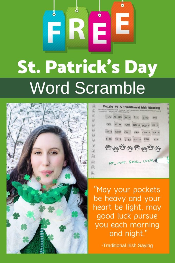 st. patricks word scramble