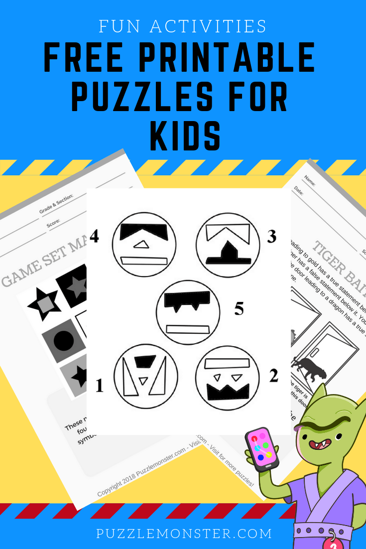 Free Printable puzzles for kids