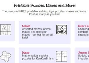 free printable puzzles by the thousands