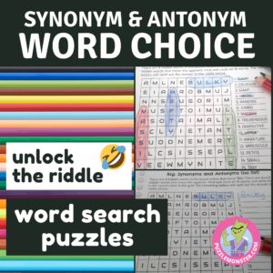 antonym word search puzzles