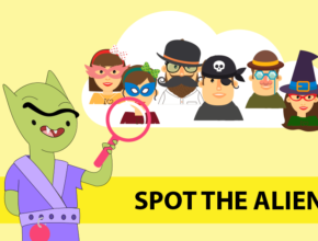puzzle game - spot the alien