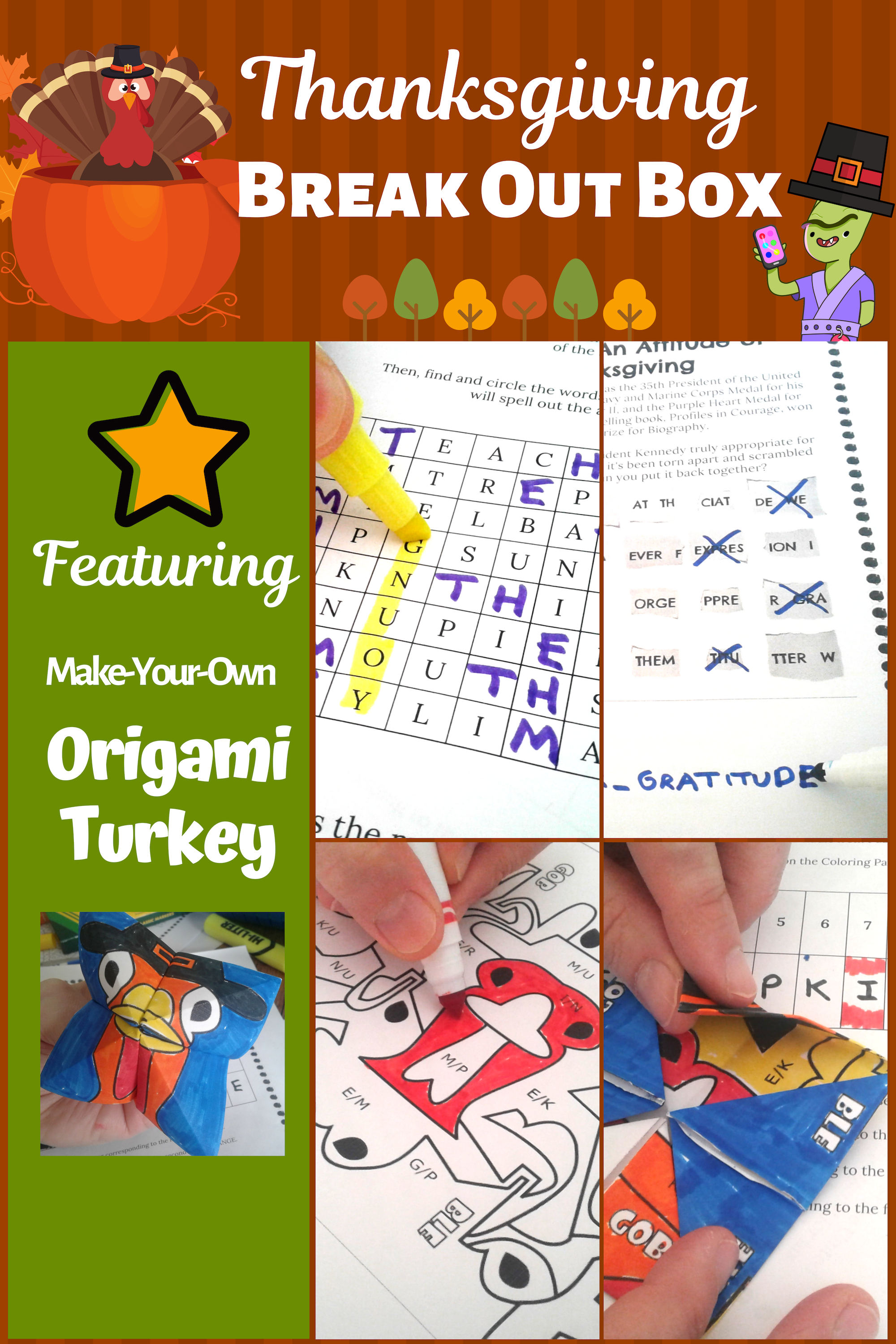 Thanksgiving Activities For Middle School Kids Logic Puzzles And Brain Games